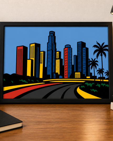 Modern City Skyline – Framed Wall Art