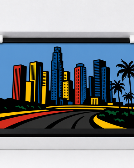 Modern City Skyline – Framed Wall Art