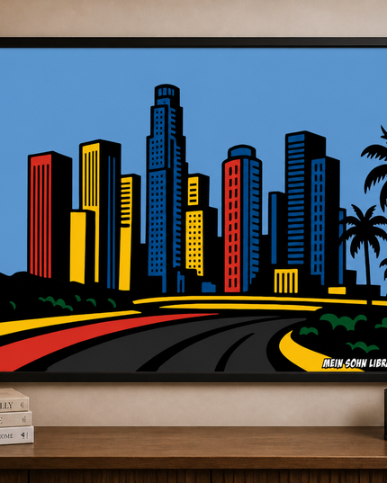 Modern City Skyline – Framed Wall Art