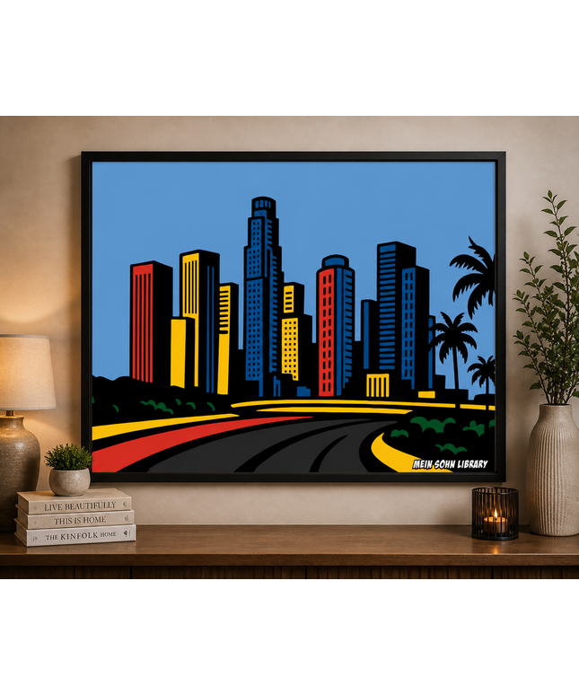 Modern City Skyline – Framed Wall Art