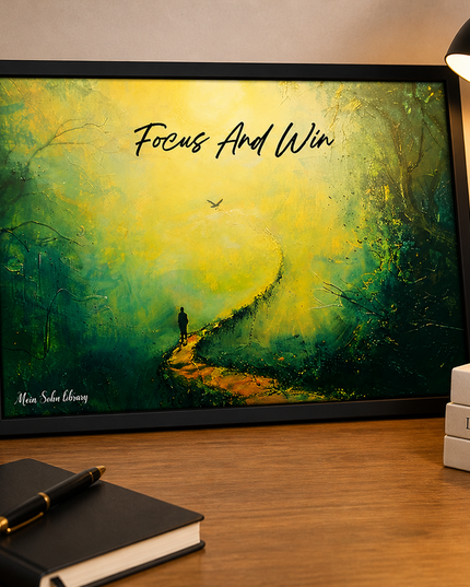 Focus And Win – Framed Wall Art