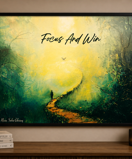 Focus And Win – Framed Wall Art