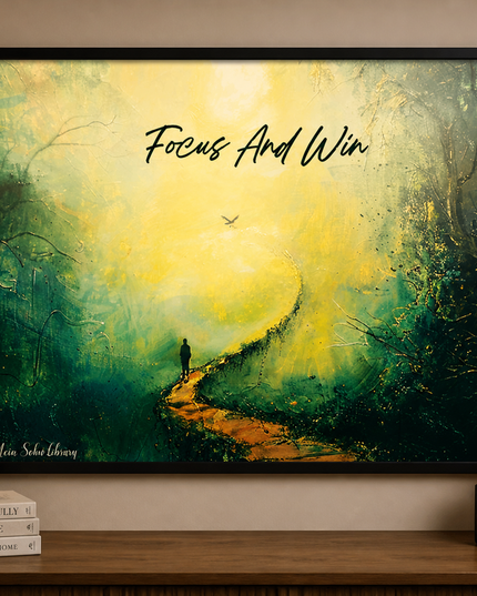 Focus And Win – Framed Wall Art