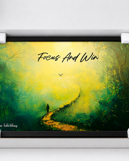 Focus And Win – Framed Wall Art