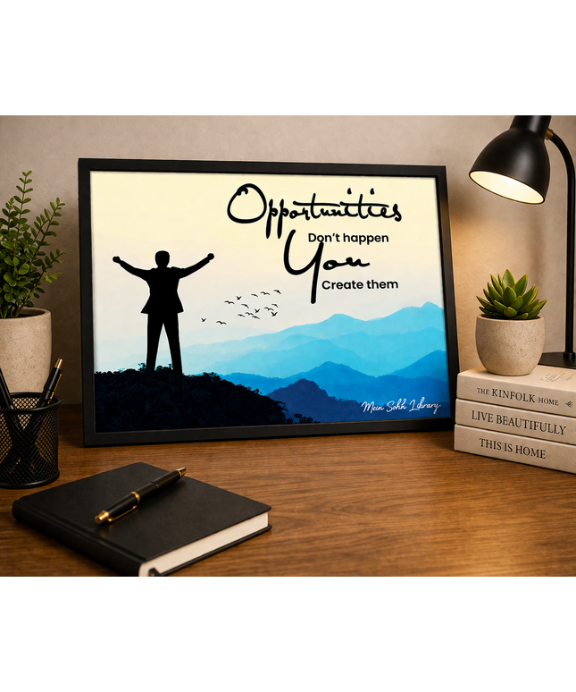 Create Opportunities – Framed Wall Art