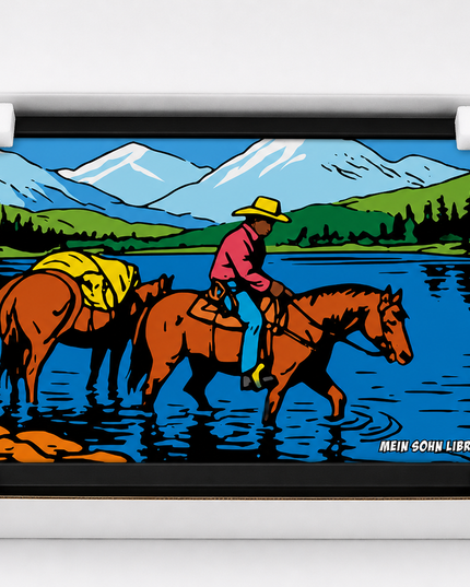 Western River Ride – Framed Wall Art