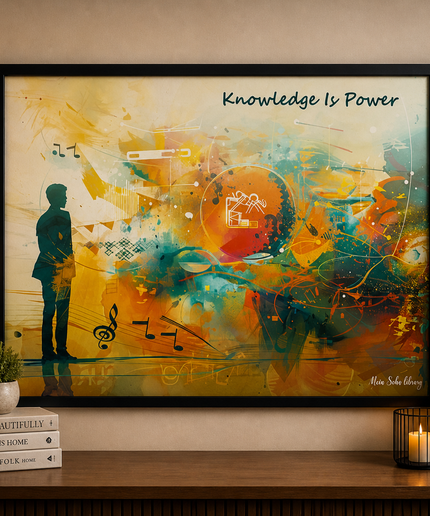 Knowledge Is Power – Framed Wall Art
