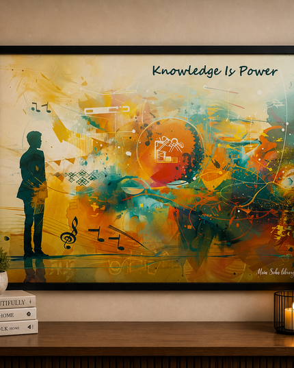 Knowledge Is Power – Framed Wall Art