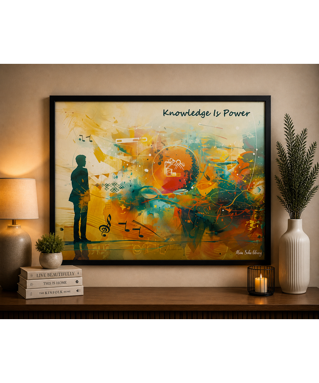 Knowledge Is Power – Framed Wall Art
