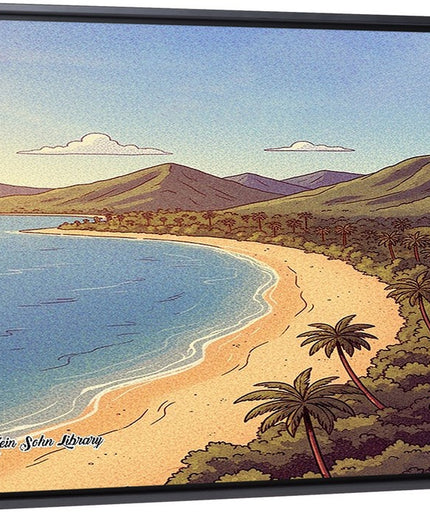 Golden Shoreline - Framed Wall Art