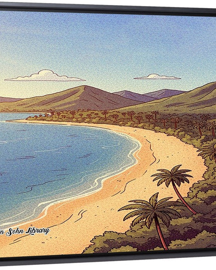 Golden Shoreline - Framed Wall Art