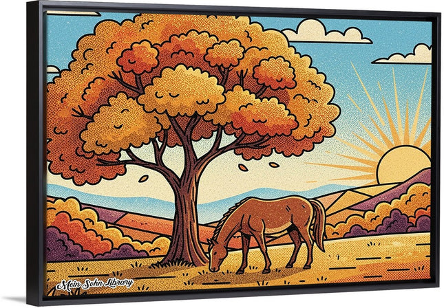 Autumn Pastures - Framed Wall Art