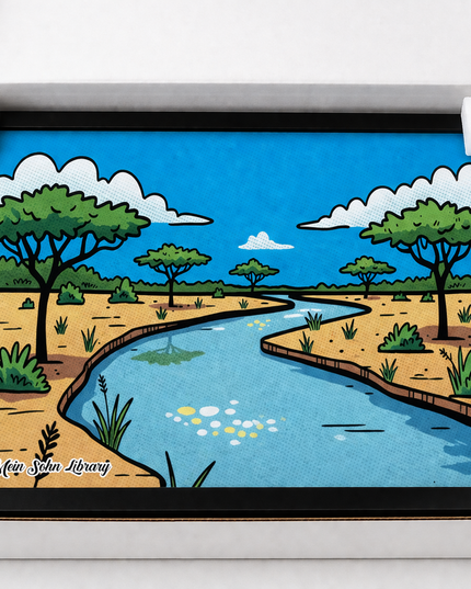 Peaceful River Path – Framed Wall Art