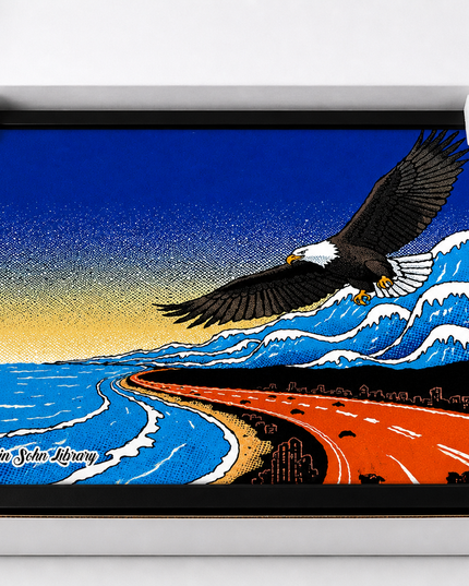 Freedom Above the Waves – Framed Wall Art