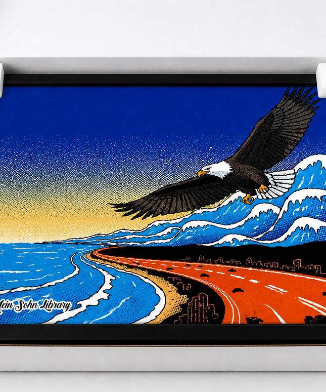 Freedom Above the Waves – Framed Wall Art