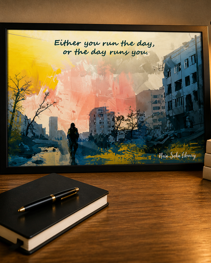 Run the Day – Framed Wall Art