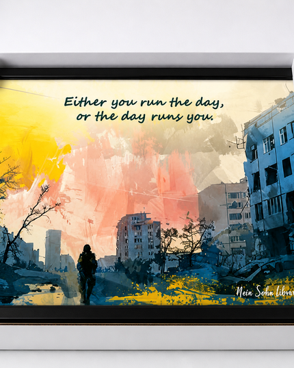 Run the Day – Framed Wall Art