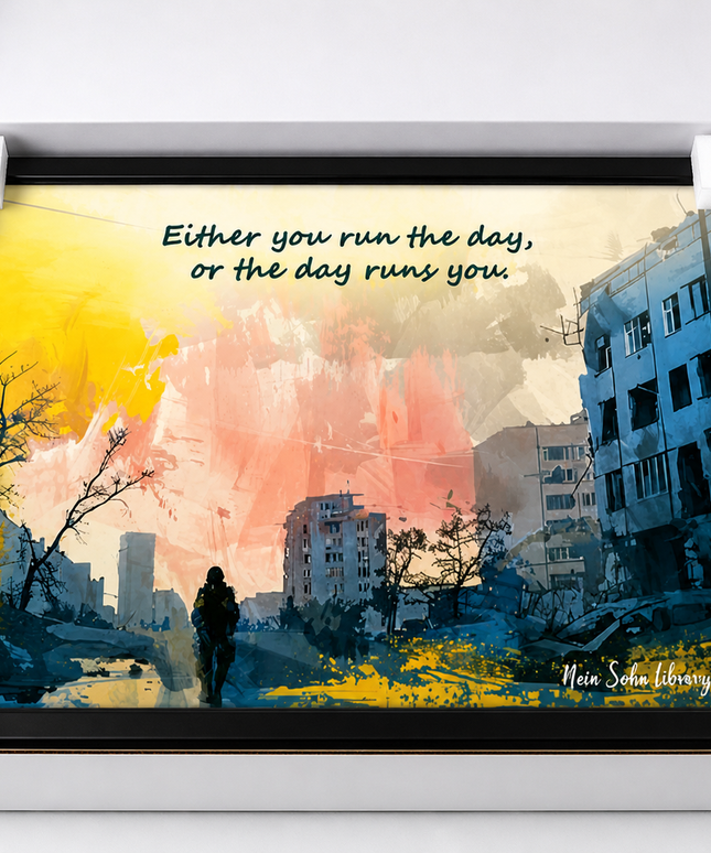 Run the Day – Framed Wall Art