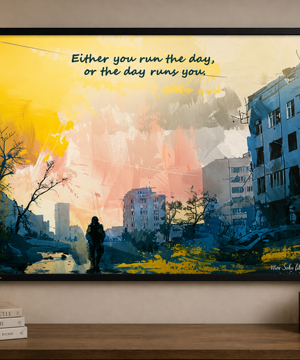 Run the Day – Framed Wall Art