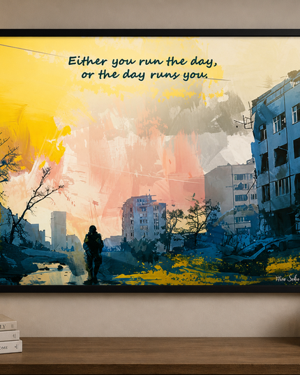 Run the Day – Framed Wall Art