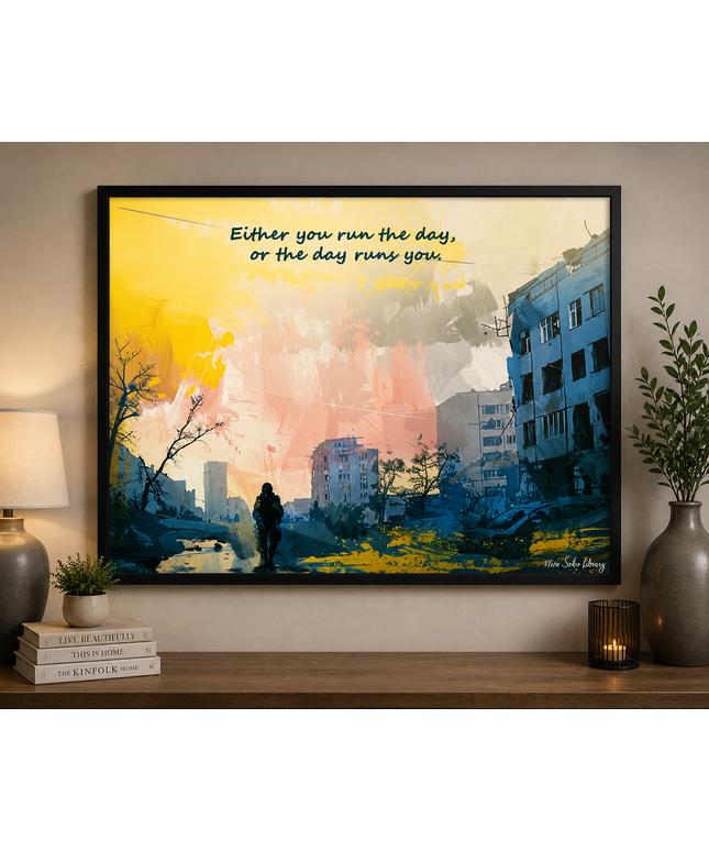 Run the Day – Framed Wall Art