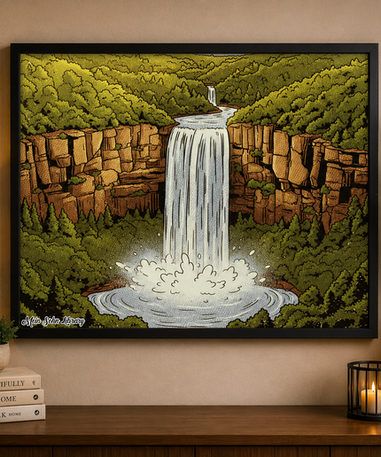 Majestic Waterfall – Framed Wall Art