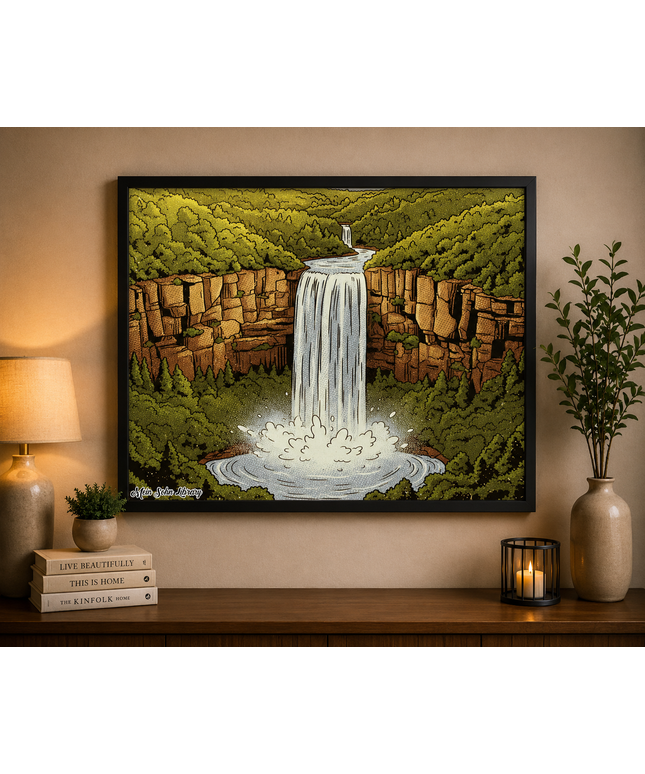 Majestic Waterfall – Framed Wall Art