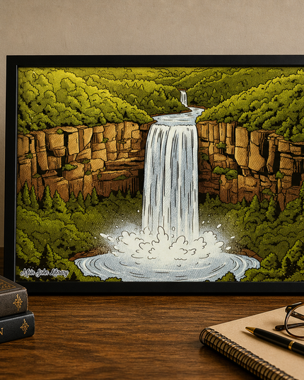 Majestic Waterfall – Framed Wall Art