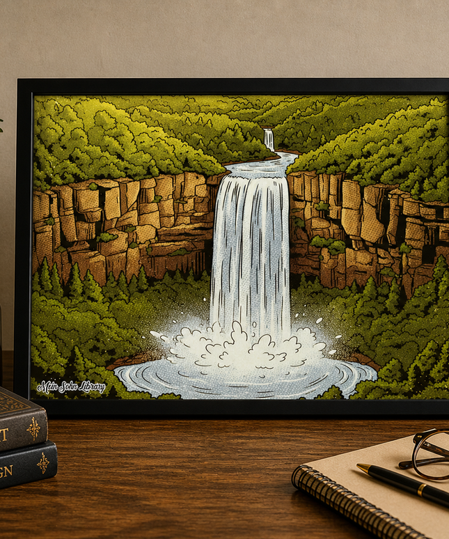 Majestic Waterfall – Framed Wall Art