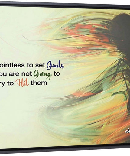 Set Goals. Hit Them. - Framed Wall Art