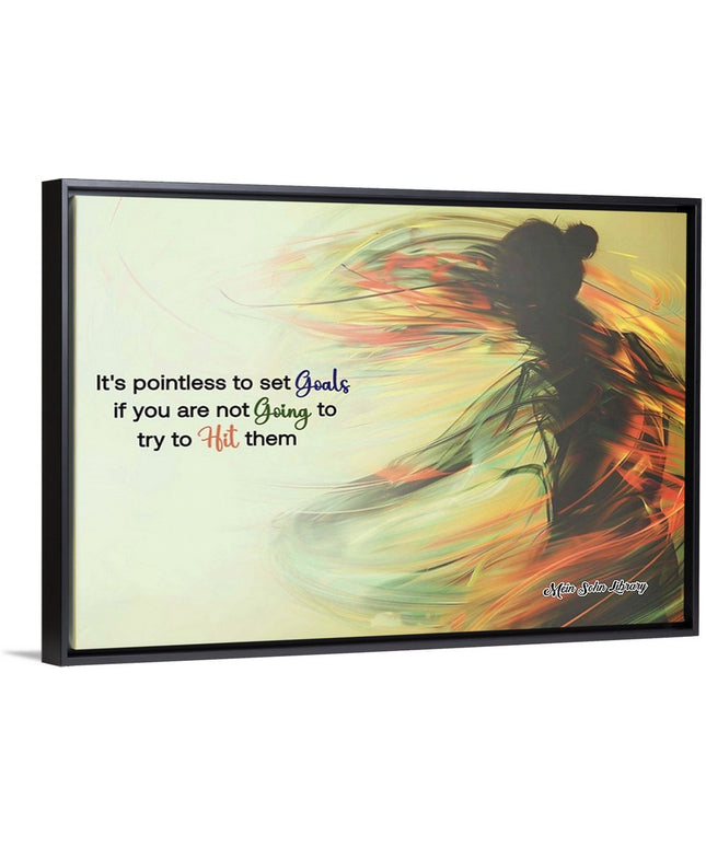 Set Goals. Hit Them. - Framed Wall Art
