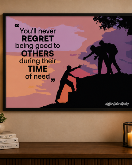 Be Good To Others – Inspirational Framed Wall Art