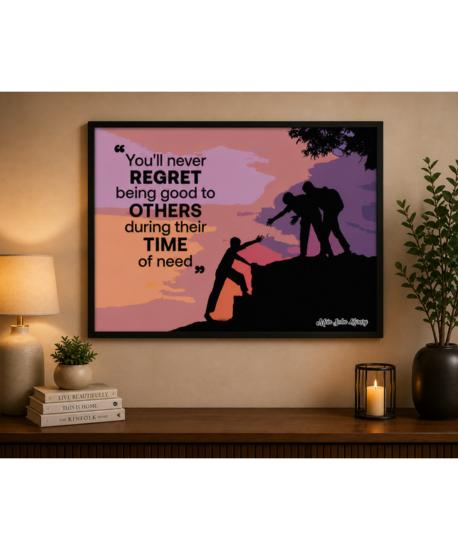 Be Good To Others – Inspirational Framed Wall Art