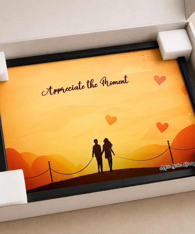 Appreciate the Moment Wall Art – Romantic Inspirational Poster