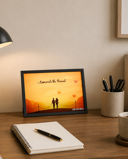 Appreciate the Moment Wall Art – Romantic Inspirational Poster
