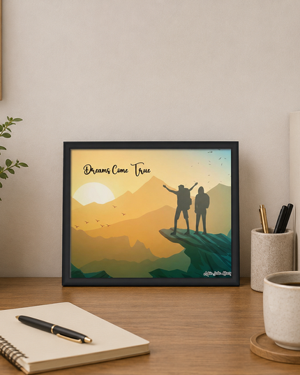 Dreams Come True Wall Art – Inspirational Adventure Poster