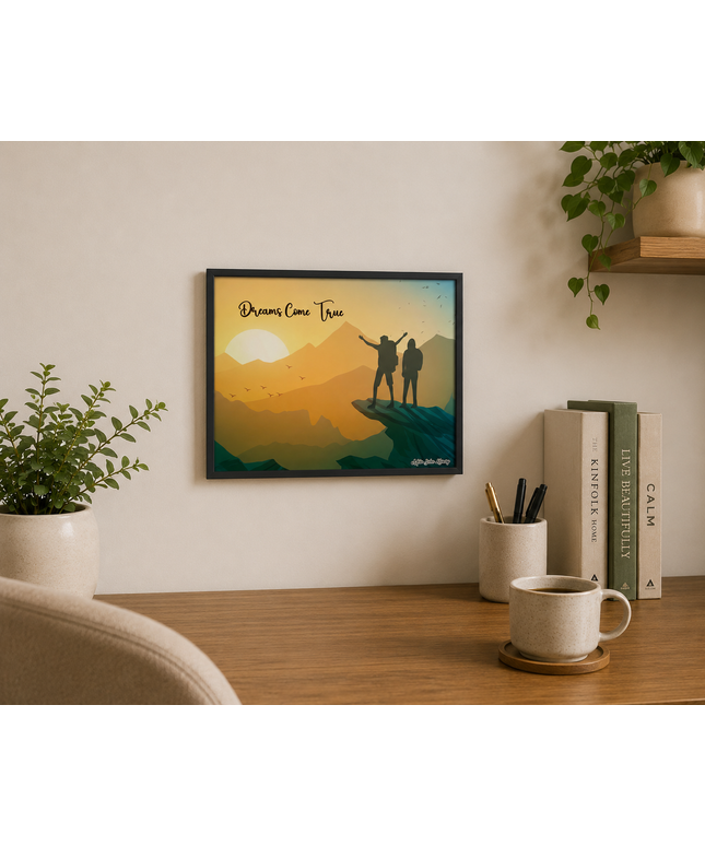 Dreams Come True Wall Art – Inspirational Adventure Poster