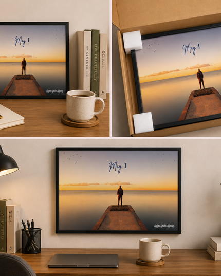 May I Wall Art – Inspirational Ocean Sunset Poster