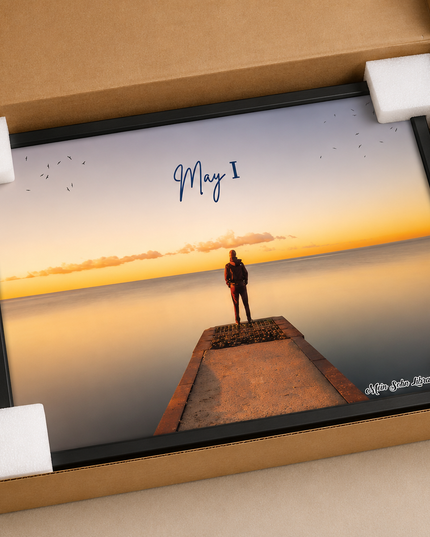 May I Wall Art – Inspirational Ocean Sunset Poster