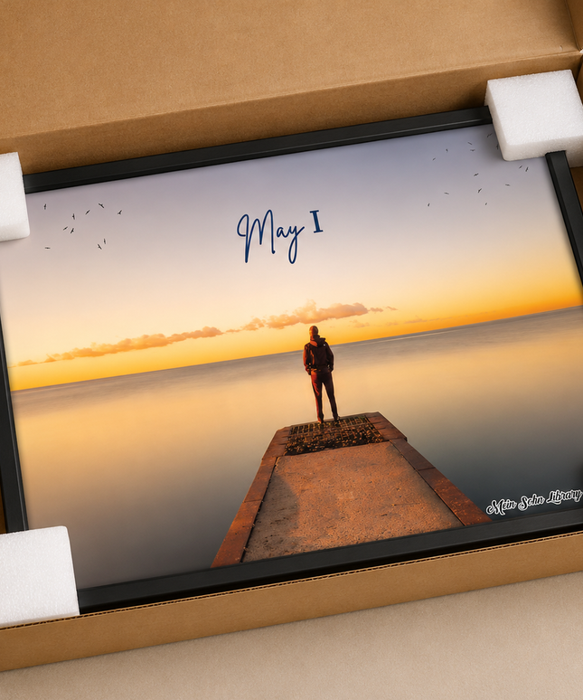 May I Wall Art – Inspirational Ocean Sunset Poster