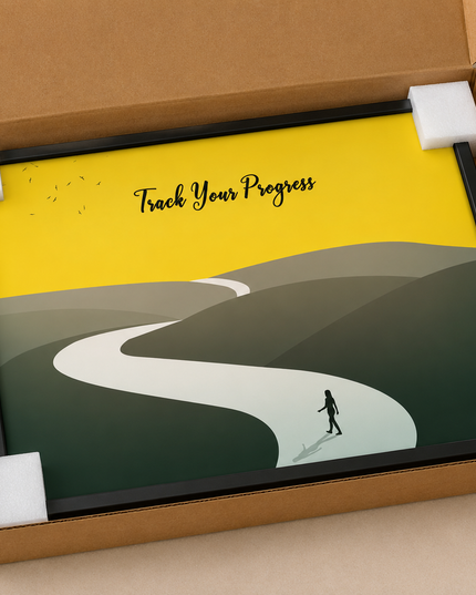Track Your Progress Wall Art – Inspirational Journey Poster