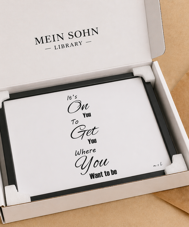 It’s On You To Get You Where You Want To Be – Framed Wall Art