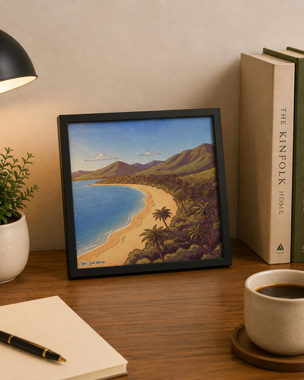 Tropical Coastline Wall Art – Beach Landscape Poster