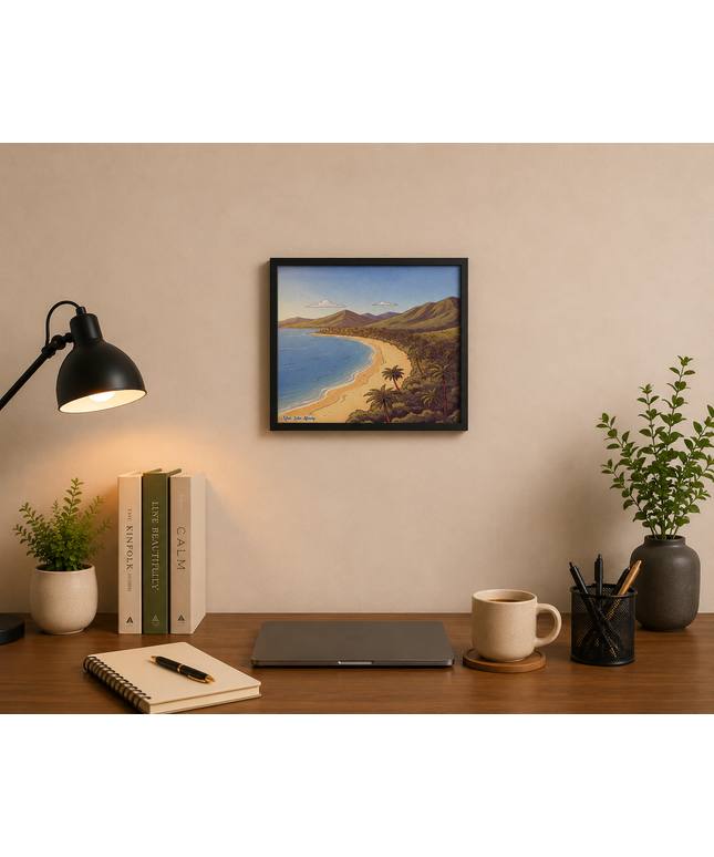 Tropical Coastline Wall Art – Beach Landscape Poster