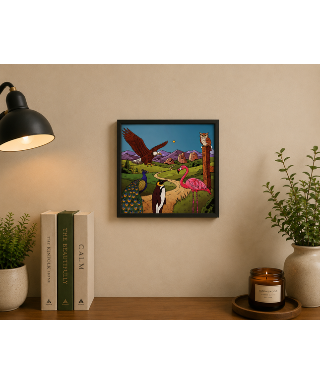 Wildlife Bird Collection Wall Art – Colorful Animal Nature Poster