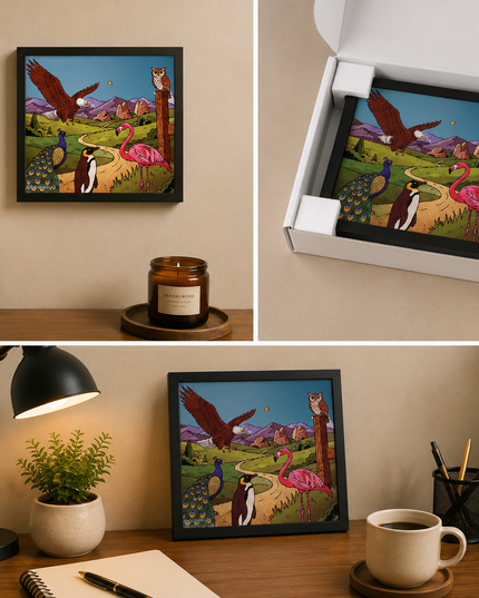 Wildlife Bird Collection Wall Art – Colorful Animal Nature Poster