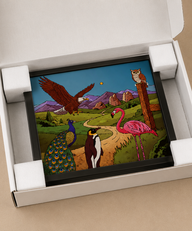 Wildlife Bird Collection Wall Art – Colorful Animal Nature Poster