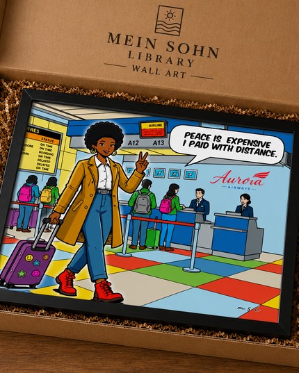 Peace Is Expensive Wall Art – Travel Freedom Comic Poster