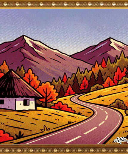 Autumn Pathway – Framed Wall Art