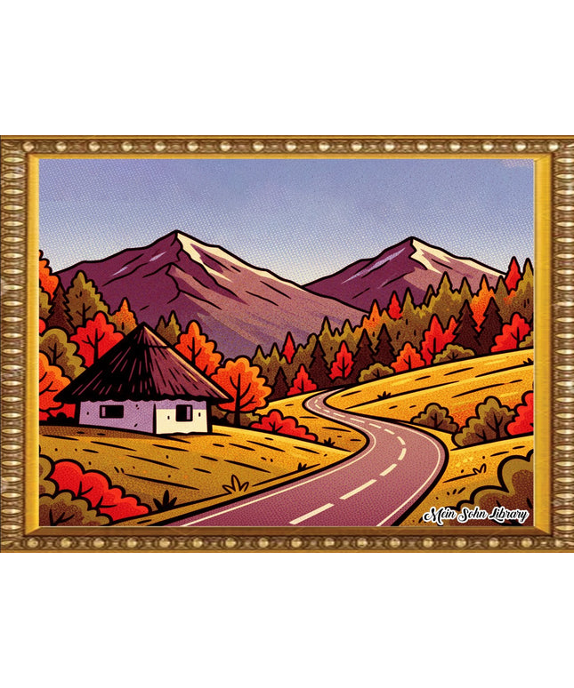 Autumn Pathway – Framed Wall Art